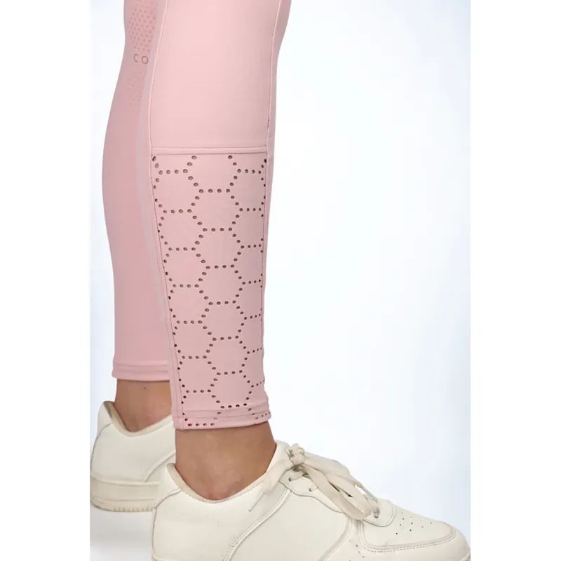 Coldstream Cranshaws Riding Tights - Blush Pink-3